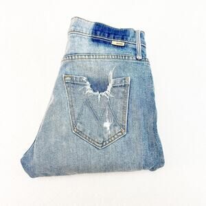 Mother Superior The Stinger Flood High As The Heavens Ripped Denim Jeans Size 25